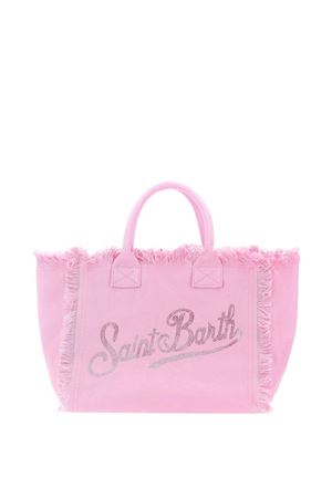 Pink cotton canvas vanity tote bag SAINT BARTH KIDS | VAMI00100403L